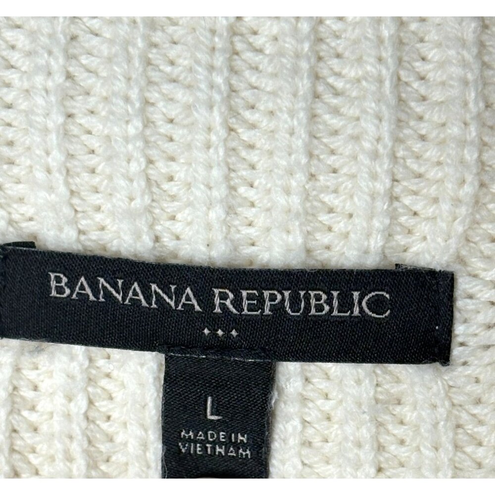 Luxury Banana Republic Wool Blend Turtleneck Tunic Sweater Vest, Women's L - Picture 4 of 9